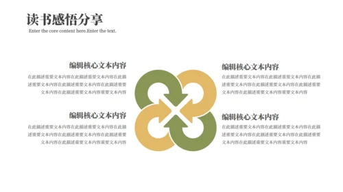 简约的读书分享会通用PPT模板
