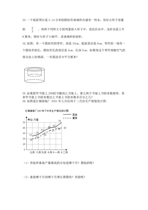 六年级小升初数学应用题50道及参考答案【综合卷】.docx