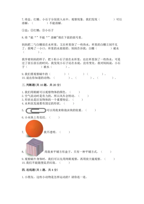 教科版一年级下册科学期末测试卷【典型题】.docx