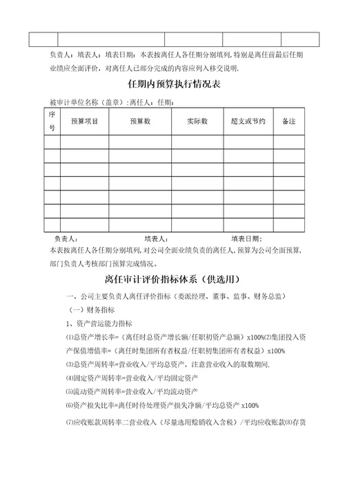 离任审计流程