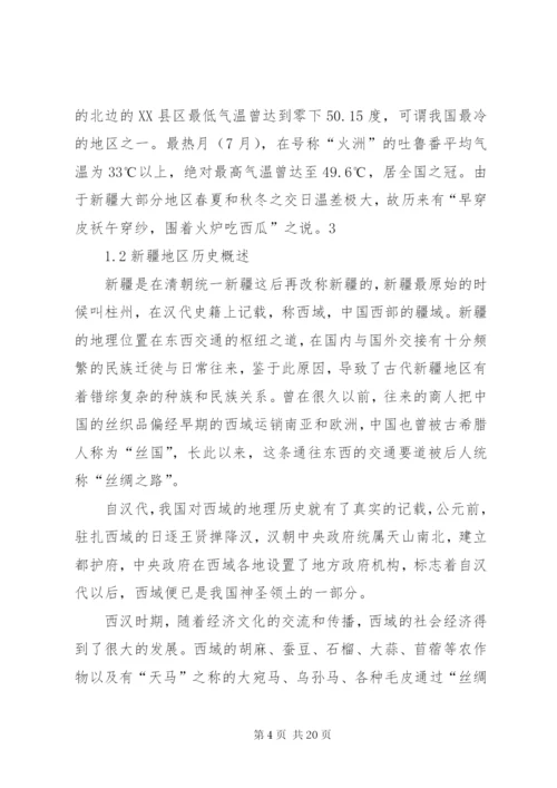 新疆地区安全形势分析 (2).docx