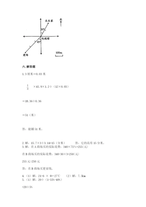 小升初数学期末测试卷（考点梳理）.docx