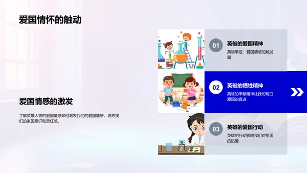 英雄事迹解读PPT模板