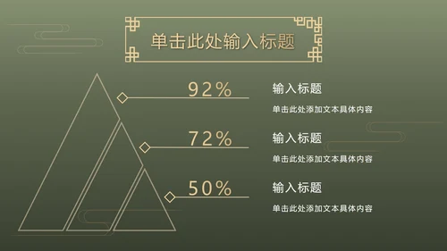墨绿中式奢华PPT模板