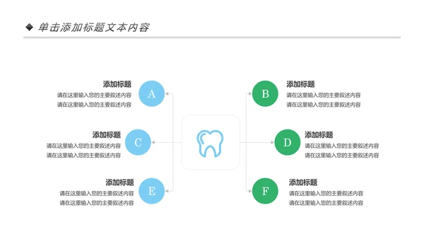 卡通口腔护理儿童牙齿牙龈健康PPT模板