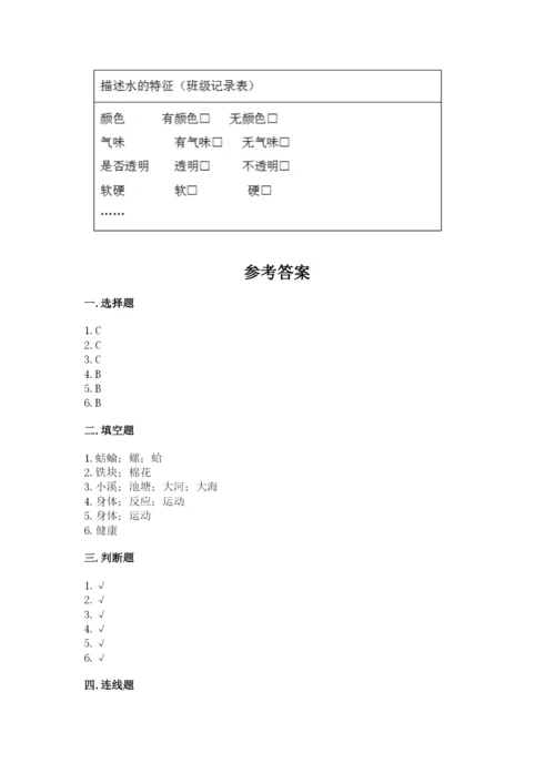 教科版小学科学一年级下册期末测试卷附参考答案【轻巧夺冠】.docx
