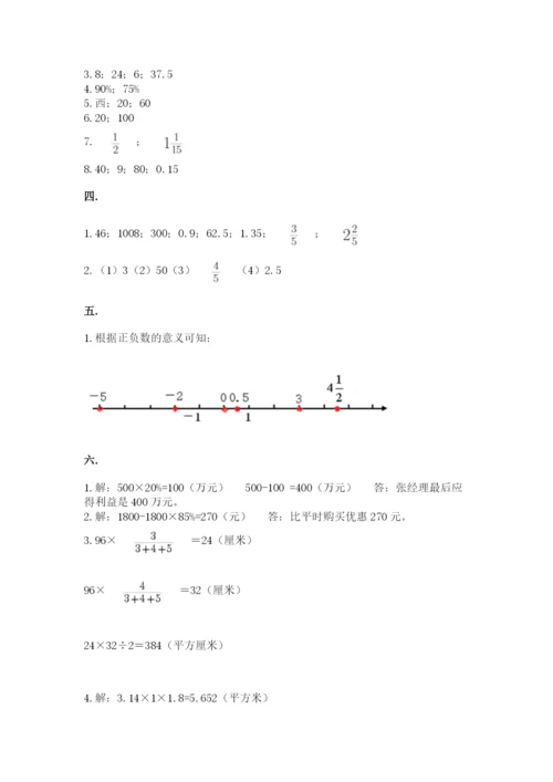 北师大版数学小升初模拟试卷精品【名师系列】.docx