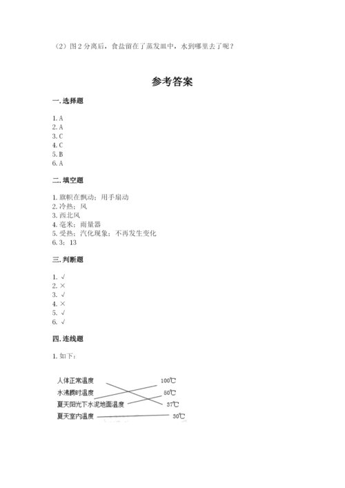 教科版小学三年级上册科学期末测试卷附参考答案【轻巧夺冠】.docx