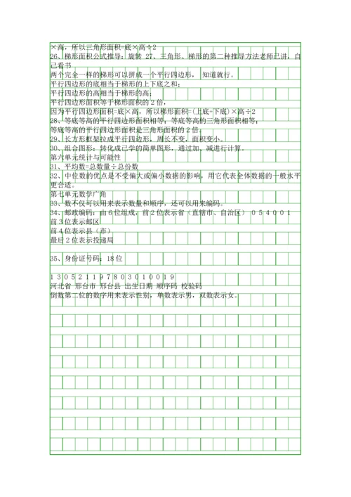 五年级上册数学小数乘法知识点整理.docx