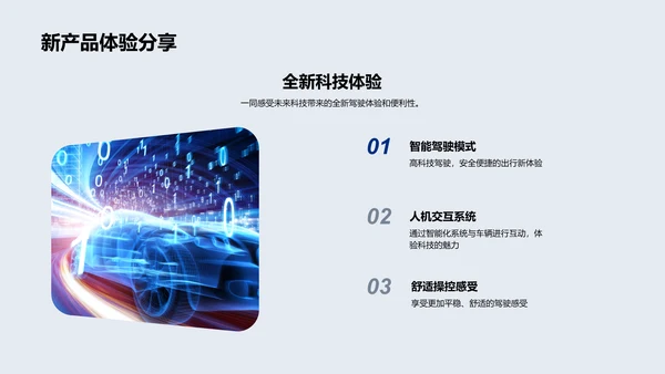 电动汽车产品讲解PPT模板