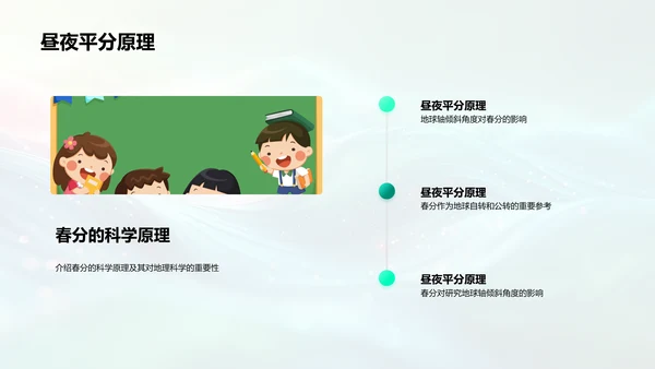 春分科学原理及应用PPT模板