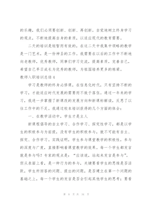 教师入职培训总结.docx