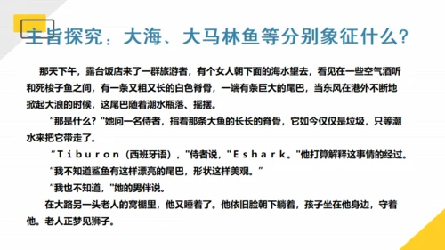 《老人与海》课件高中语文通用PPT课件模板