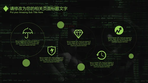 互联网信息安全汇报PPT模板