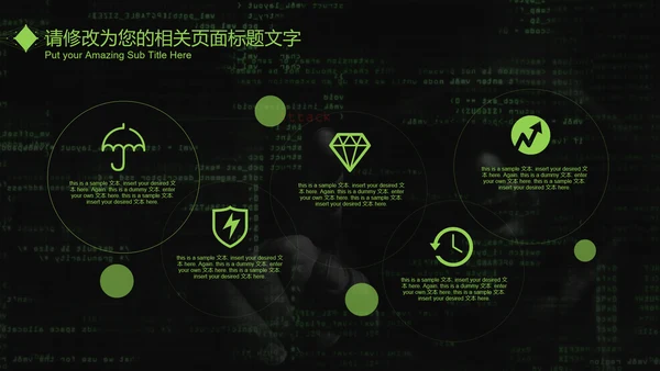 互联网信息安全汇报PPT模板