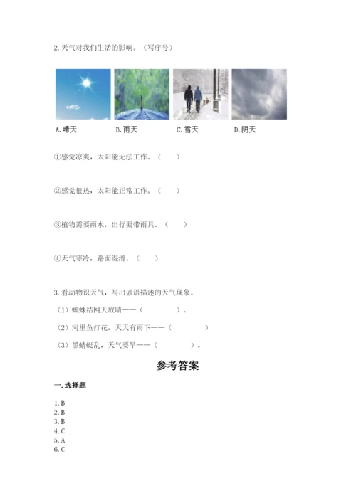 教科版科学二年级上册《期末测试卷》及答案【最新】.docx