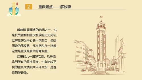老重庆旅游PPT模板