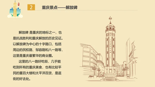 老重庆旅游PPT模板