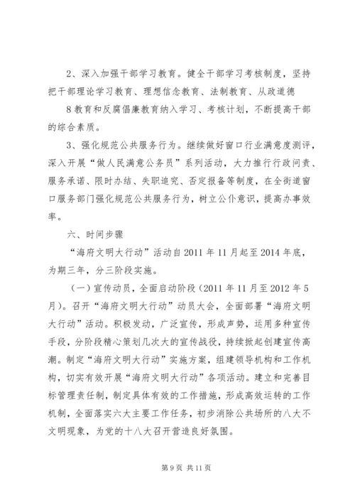 街道乡村文明行动实施方案 (5).docx