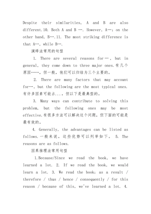 高考英语作文万能模板句型汇总.docx
