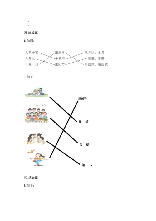 部编版二年级上册道德与法治 期末测试卷（必刷）word版.docx