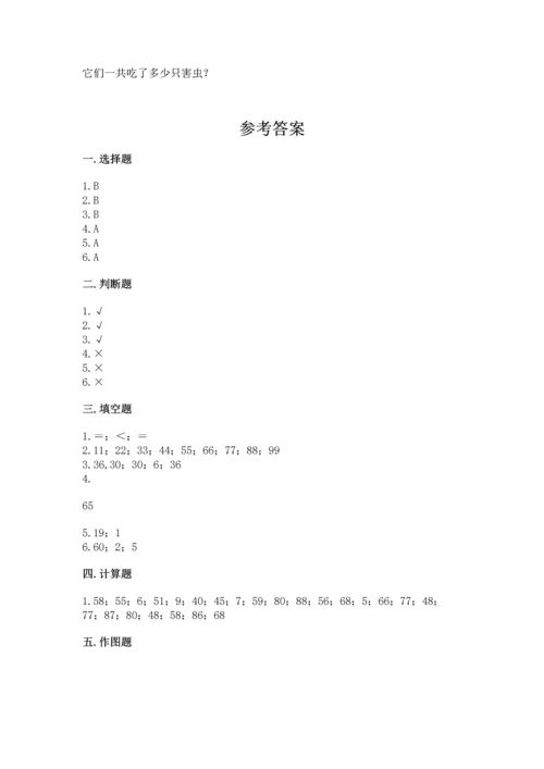 人教版一年级下册数学期末测试卷附答案（模拟题）.docx