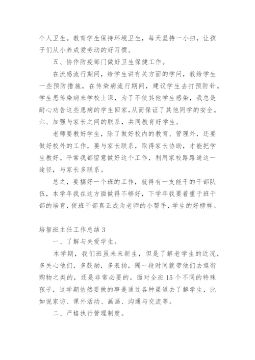 培智班主任工作总结.docx