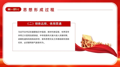 红色深入学习贯彻全国宣传思想文化工作会议精神PPT模板习近平文化思想