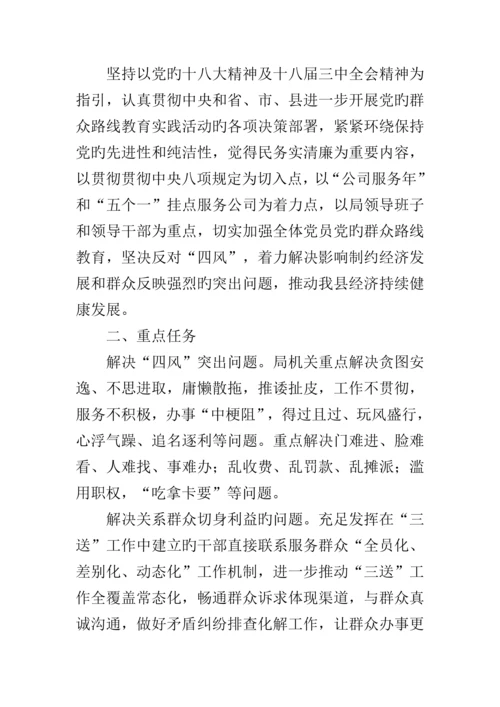 工信局群众路线宣传专题方案篇.docx