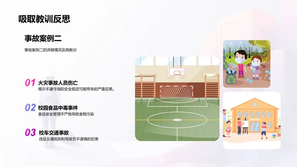 校园安全知识讲座PPT模板