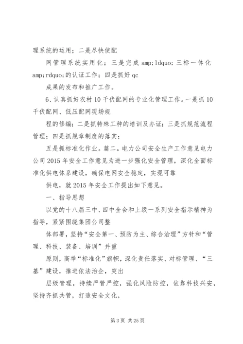 篇一：电力安全生产工作计划.docx