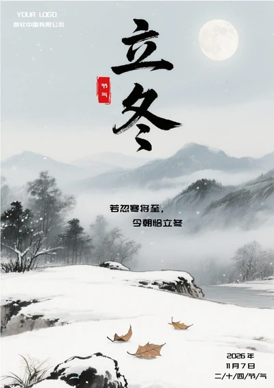 立冬二十四节气(中国风)