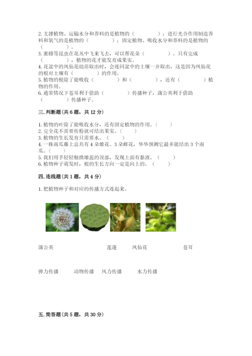 科学四年级下册第一单元植物的生长变化测试卷一套.docx