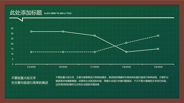 墨绿色简约黑板风教育教学通用PPT演示模板