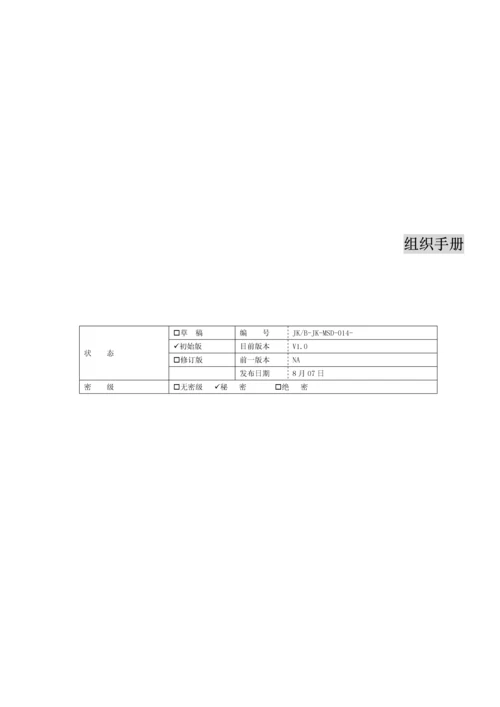 现代企业组织管理基本标准手册.docx