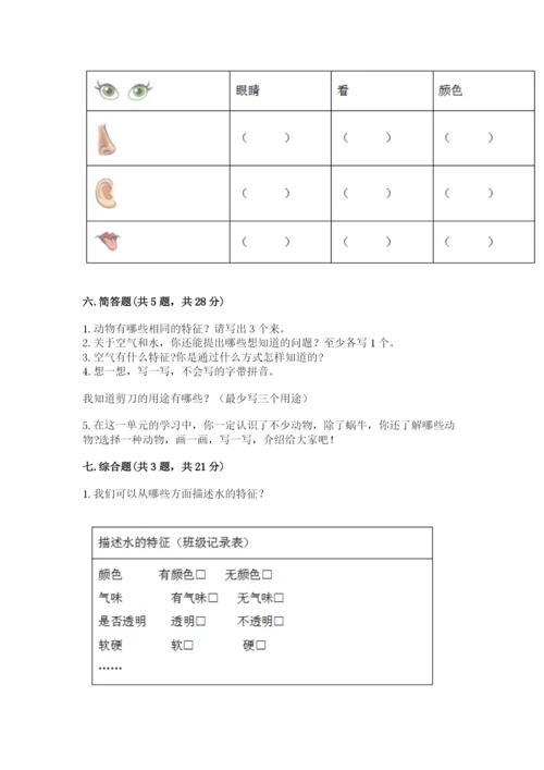 教科版小学科学一年级下册期末测试卷含答案ab卷.docx