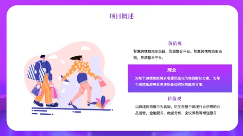 智慧电商直播购物舞台通用PPT模板