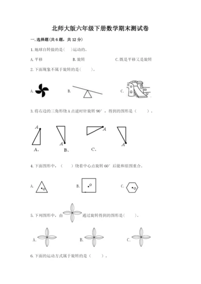 北师大版六年级下册数学期末测试卷精品【典型题】.docx