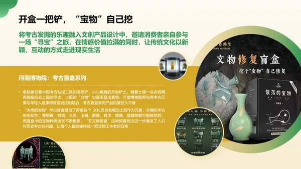 绿色国潮风2024年博物馆文创产业研究报告PPT