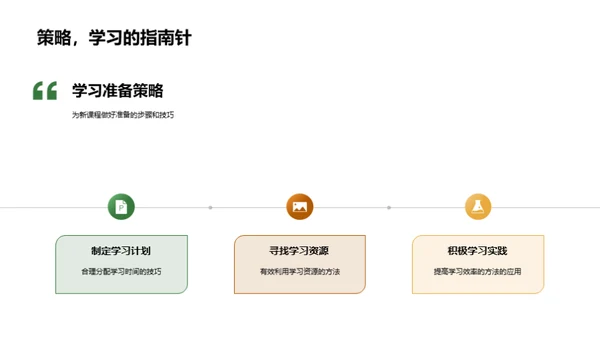 新学期学习启航