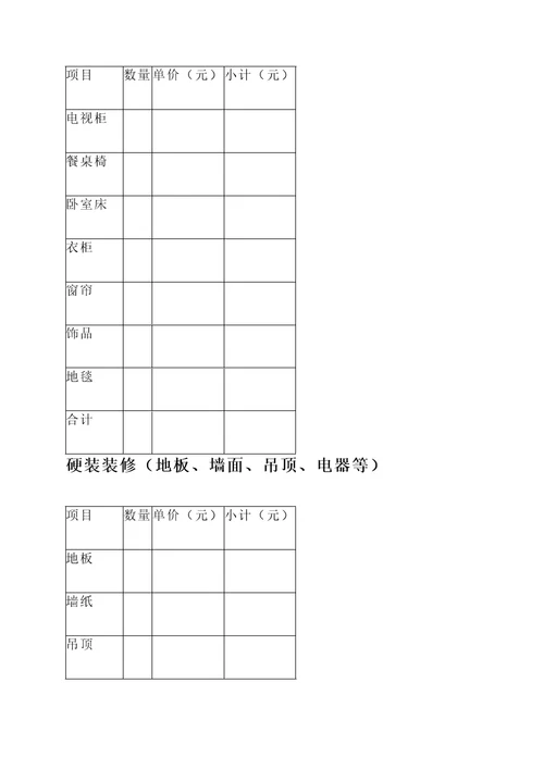 宁波新房整装报价单