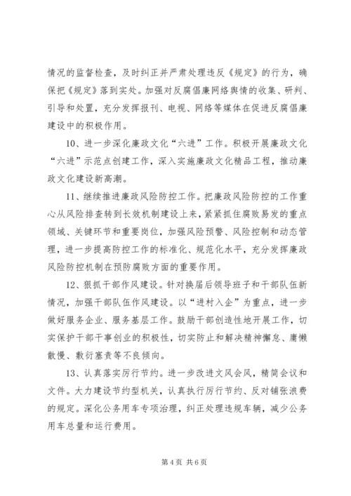 渔村基层党风廉政建设年度要点.docx