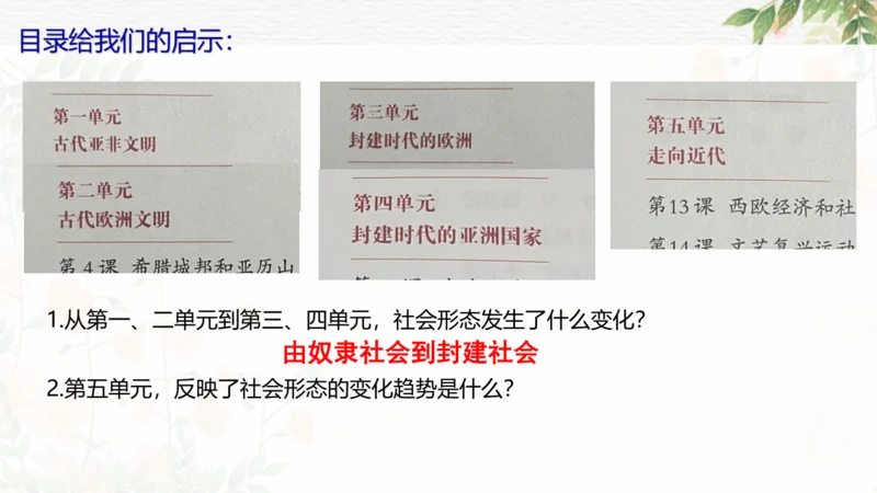 第五单元 走向近代 复习课件（18张PPT
