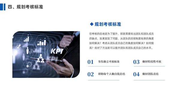 蓝色简约商务企业团队管理经验分享课件PPT