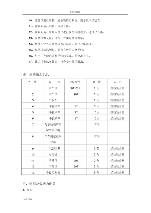 电除尘拆除工程施工设计方案