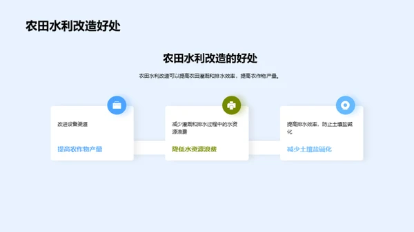 农田水利改造方案