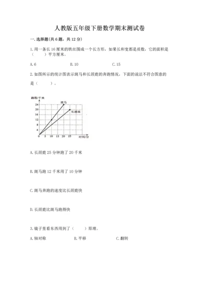 人教版五年级下册数学期末测试卷带答案（基础题）.docx