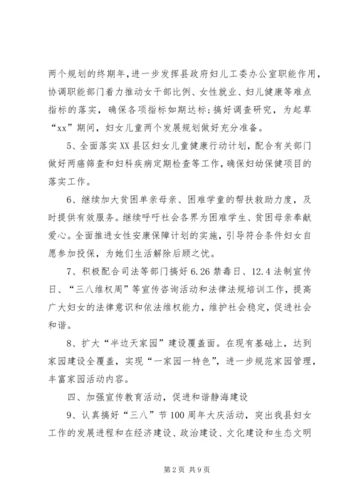 社区妇联年终工作计划XX年.docx