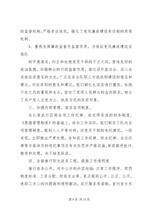 企业党风廉政建设自查报告范文.docx