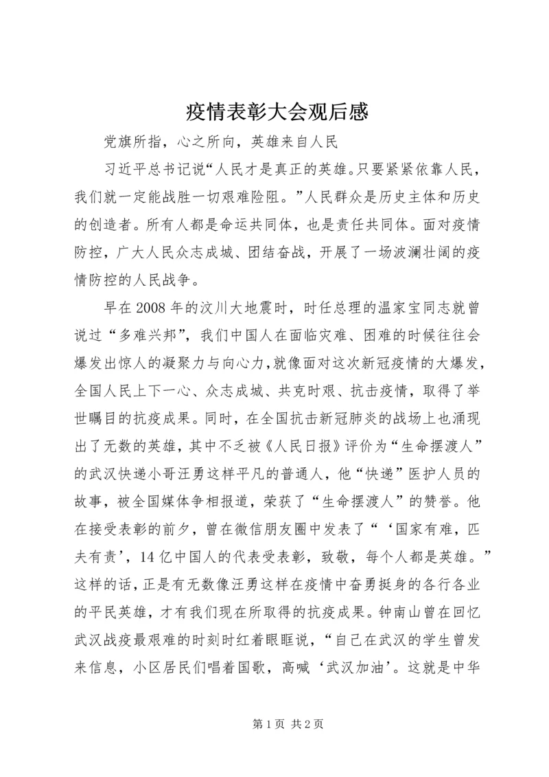 疫情表彰大会观后感.docx